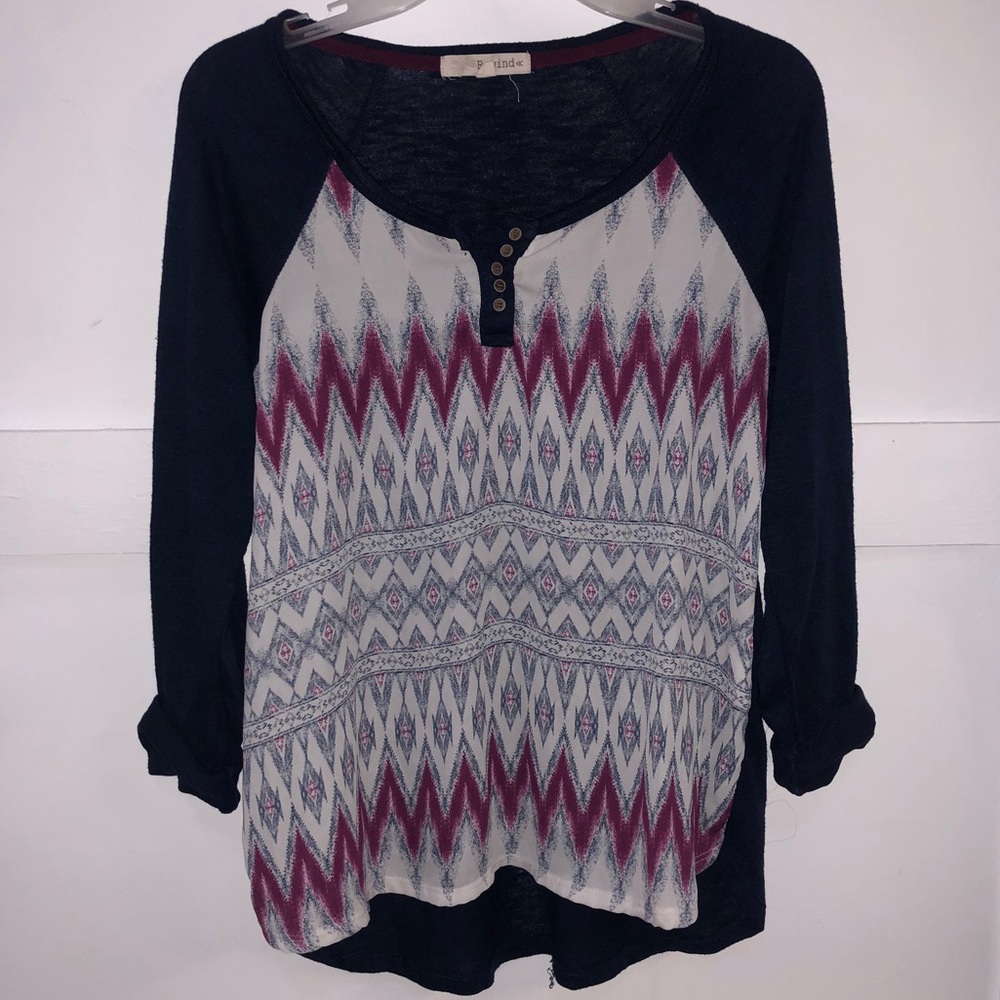 Rewind Fashion Long Sleeve w/ Cuffable 3/4 Sleeves